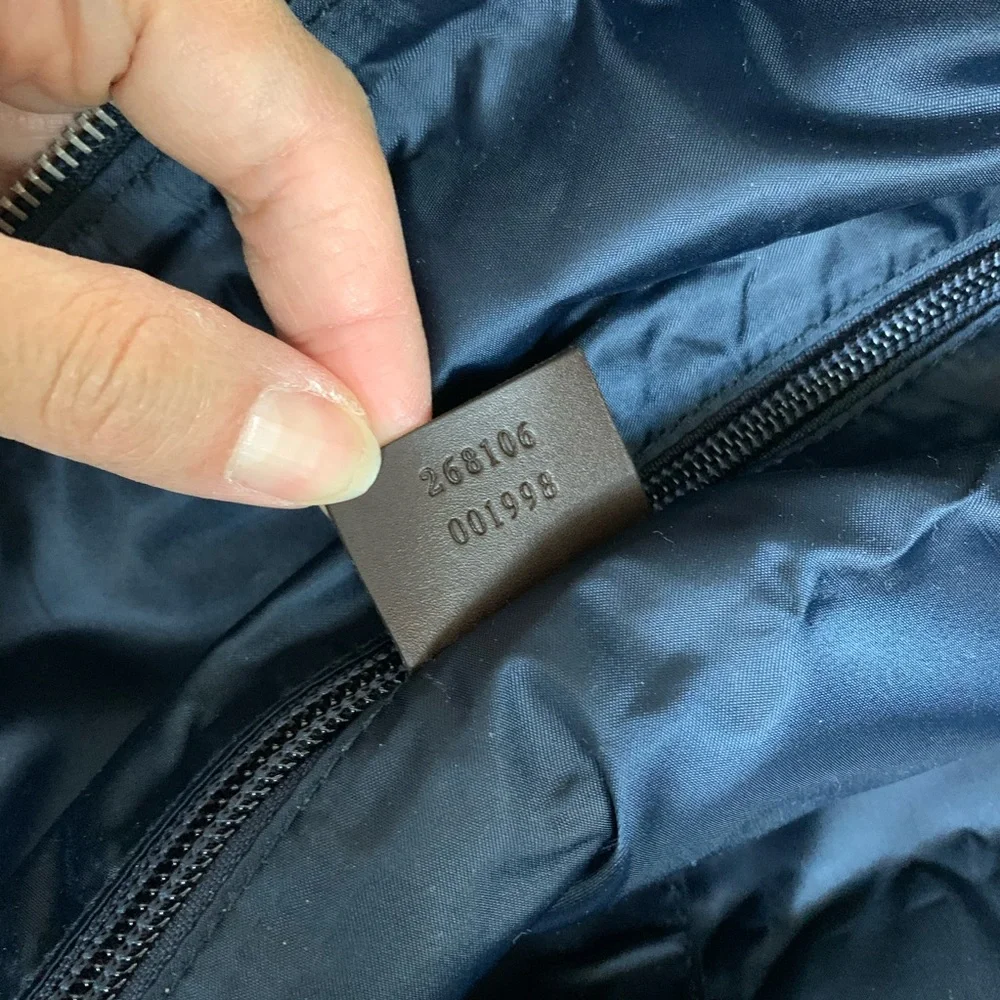 NWT Authentic Gucci Diamanté Web Nylon XL Zip Tote